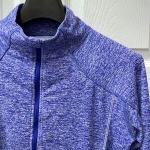 Athleta Women's Medium Half Zip Jogging Jacket Purple Thumbholsters